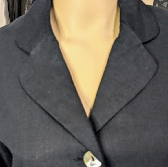 Vintage Sandro Women's Linen Blend Blazer Size 8P - Picture 4 of 12